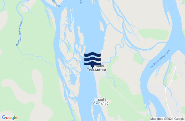 Novo Dvina Fortress, Russiaの潮見表地図