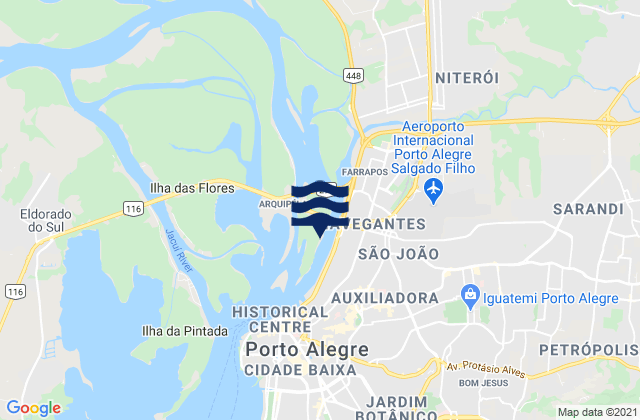 Novo Quintao, Brazilの潮見表地図