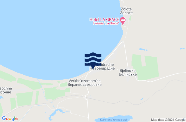 Novonikolayevka, Ukraineの潮見表地図