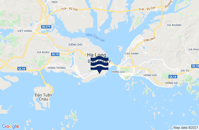 Novotel Ha Long Bay, Vietnamの潮見表地図