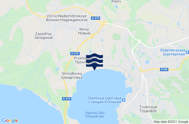 Novyy, Russiaの潮見表地図