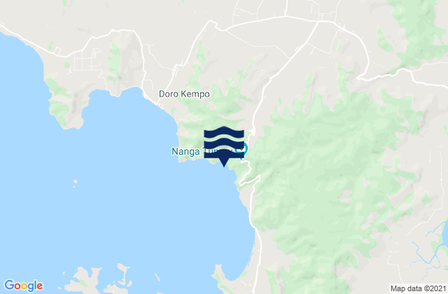 Npongge, Indonesiaの潮見表地図