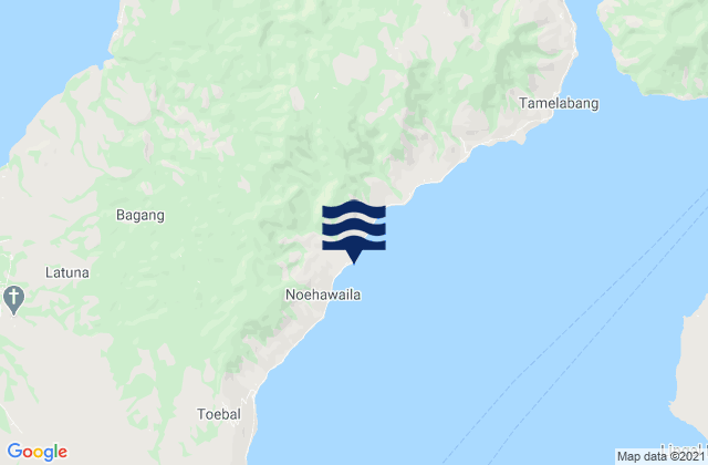Nuhawala, Indonesiaの潮見表地図