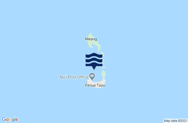 Nui, Tuvaluの潮見表地図
