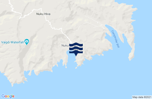 Nuku Hiva (Marquesas Is.), French Polynesiaの潮見表地図
