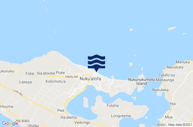 Nuku‘alofa, Tongaの潮見表地図
