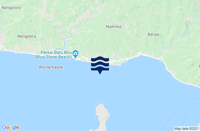 Numba, Indonesiaの潮見表地図