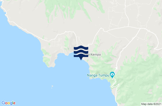 Nusajaya, Indonesiaの潮見表地図