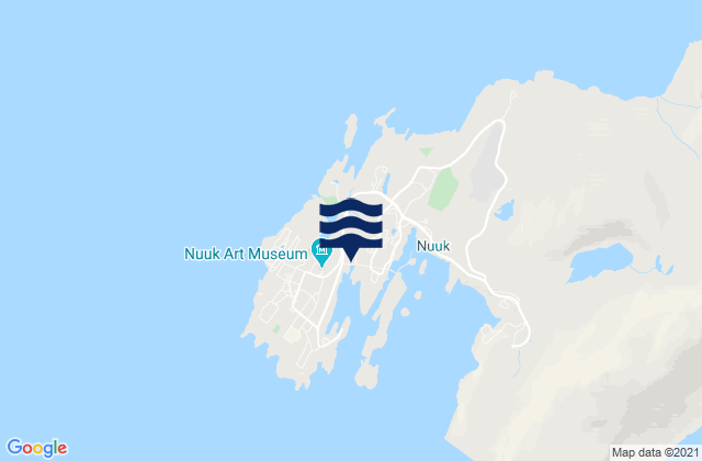 Nuuk, Greenlandの潮見表地図