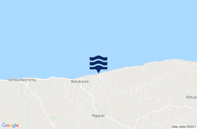 Nyapar, Indonesiaの潮見表地図