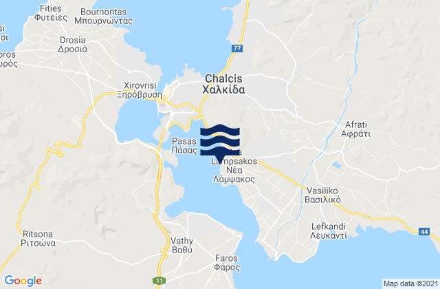 Néa Lámpsakos, Greeceの潮見表地図