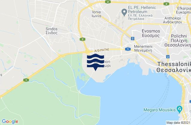 Néa Magnisía, Greeceの潮見表地図