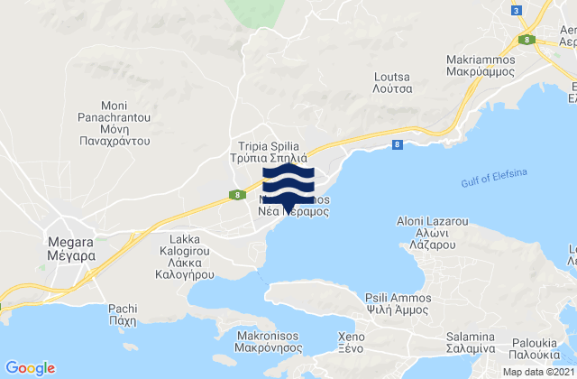 Néa Péramos, Greeceの潮見表地図
