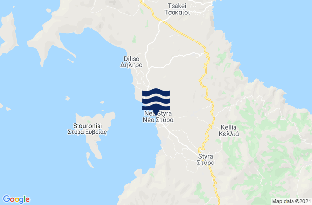 Néa Stíra, Greeceの潮見表地図