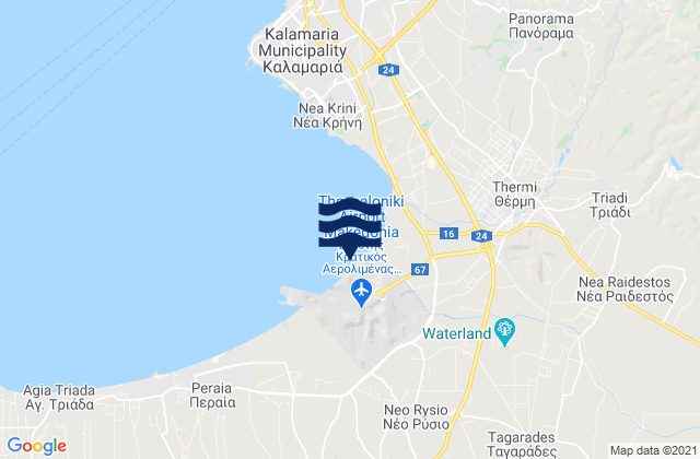 Néo Rýsi, Greeceの潮見表地図