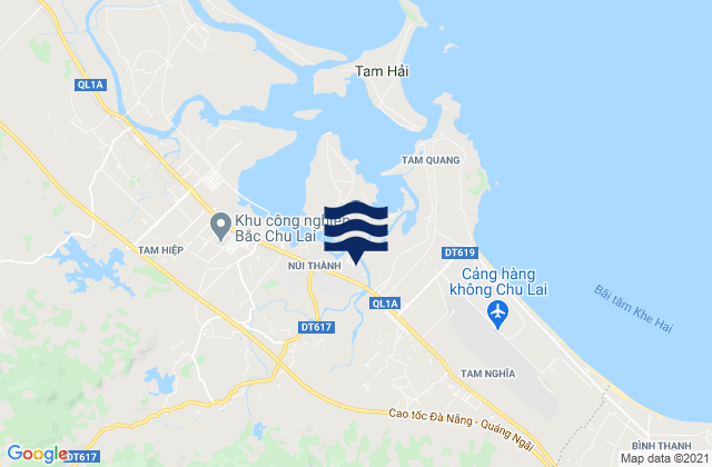Núi Thành, Vietnamの潮見表地図