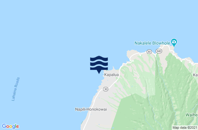 Nāpili Bay, United Statesの潮見表地図