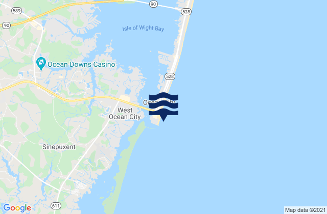 Ocean City (fishing Pier), United Statesの潮見表地図