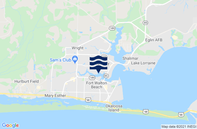 Ocean City, United Statesの潮見表地図