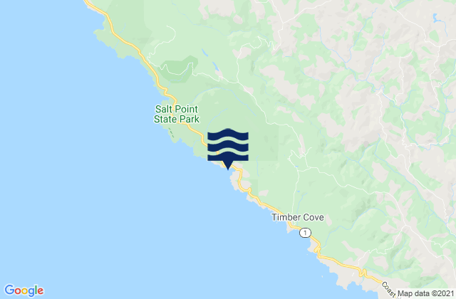 Ocean Cove, United Statesの潮見表地図