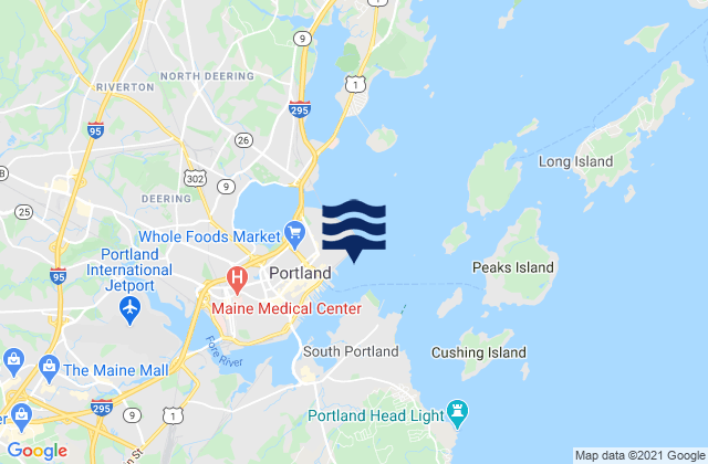 Ocean Gate Terminal, United Statesの潮見表地図