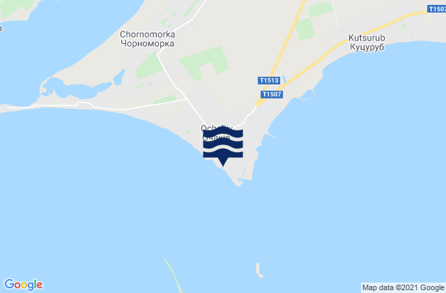 Ochakiv, Ukraineの潮見表地図