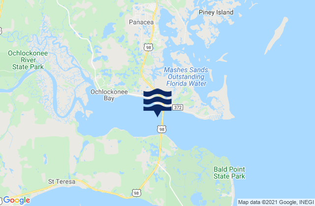 Ochlockonee Bay, United Statesの潮見表地図