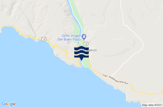 Ocoña, Peruの潮見表地図