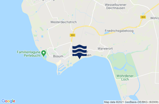 Oesterdeichstrich, Germanyの潮見表地図