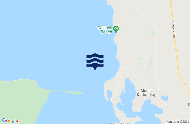 Offin Bay Entrance Beacon, Australiaの潮見表地図
