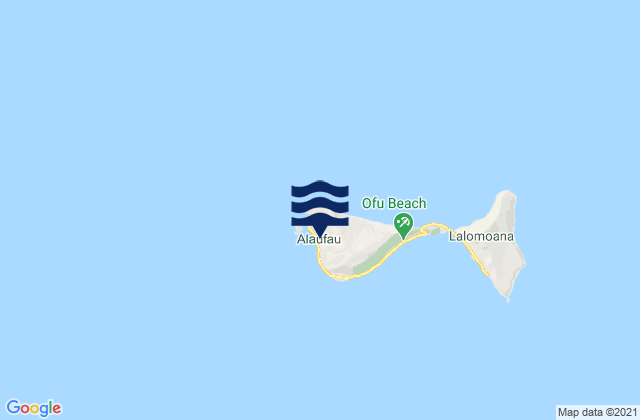 Ofu, American Samoaの潮見表地図