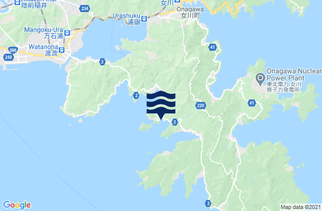 Oginohama Ko, Japanの潮見表地図