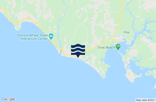 Ogod, Philippinesの潮見表地図