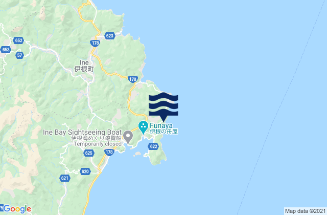 Ohara, Japanの潮見表地図