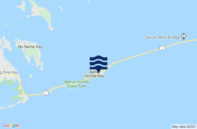 Ohio Key-Bahia Honda Key Channel (West Side), United Statesの潮見表地図
