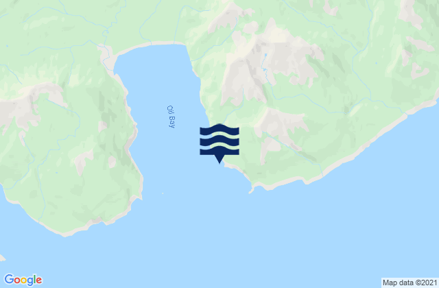 Oil Bay Kamishak Bay, United Statesの潮見表地図