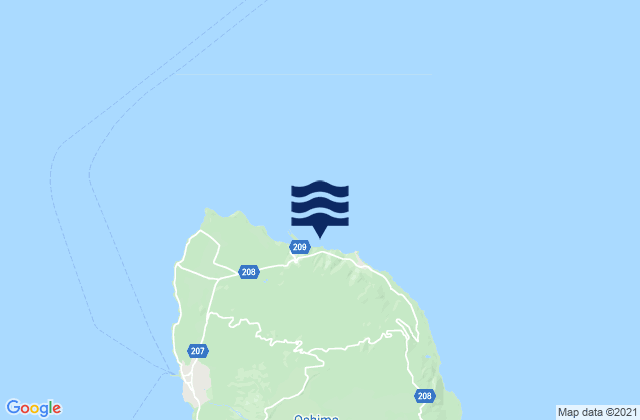 Okada (O Sima), Japanの潮見表地図