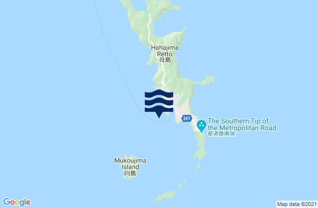 Okimura Ogasawara Gunto, Northern Mariana Islandsの潮見表地図