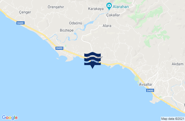 Okurcalar, Turkeyの潮見表地図
