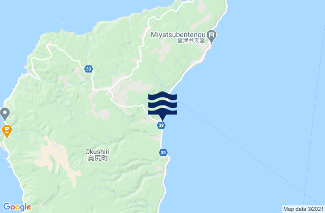 Okushiri-gun, Japanの潮見表地図