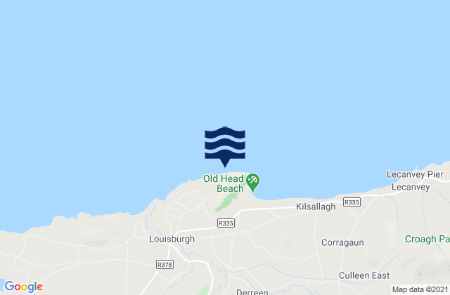 Old Head, Irelandの潮見表地図