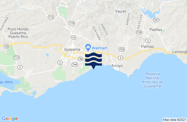 Olimpo, Puerto Ricoの潮見表地図