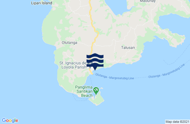 Olutanga, Philippinesの潮見表地図