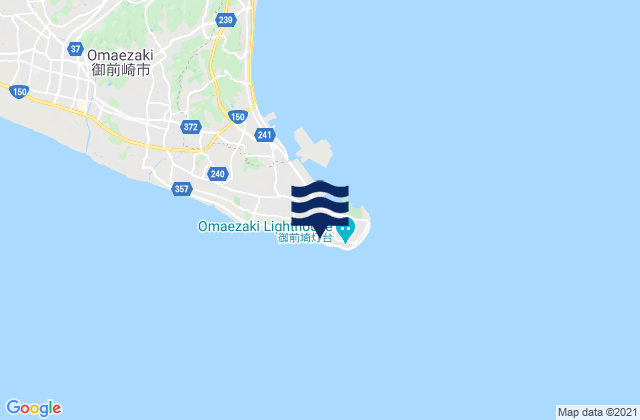 Omaezaki-shi, Japanの潮見表地図