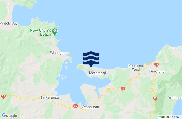 Omara Spit, New Zealandの潮見表地図