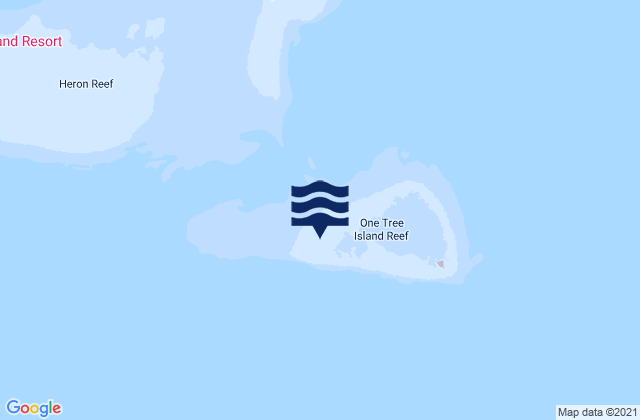 One Tree Islet, Australiaの潮見表地図