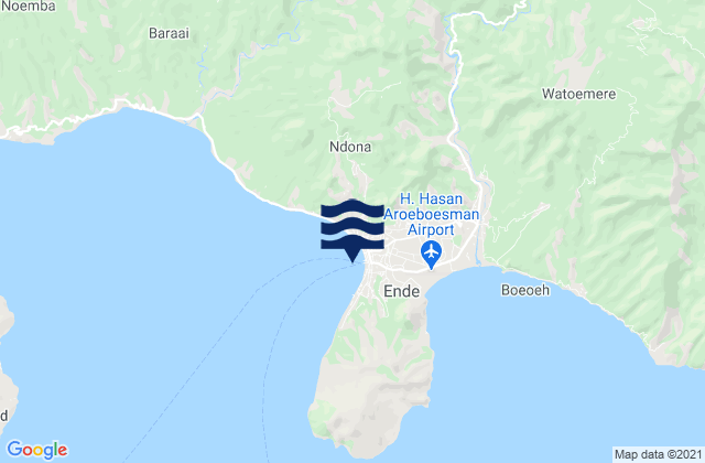 Onewitu, Indonesiaの潮見表地図
