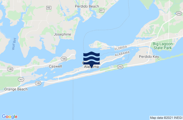 Ono Island, United Statesの潮見表地図
