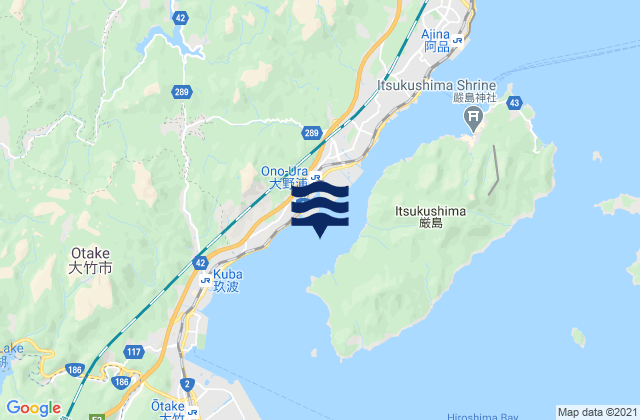 Ono Seto, Japanの潮見表地図