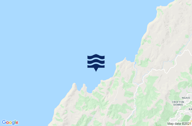 Opau Bay, New Zealandの潮見表地図